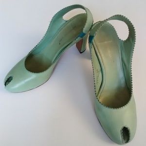 Roberto Del Carlo Keyhole Slingback Heel Sz 6